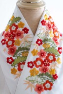 赤色松竹梅半衿