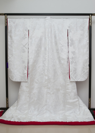 赤ふき小花模様