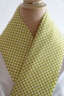 グリーン市松半衿