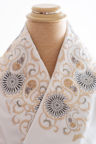 グレーアラベスク半衿