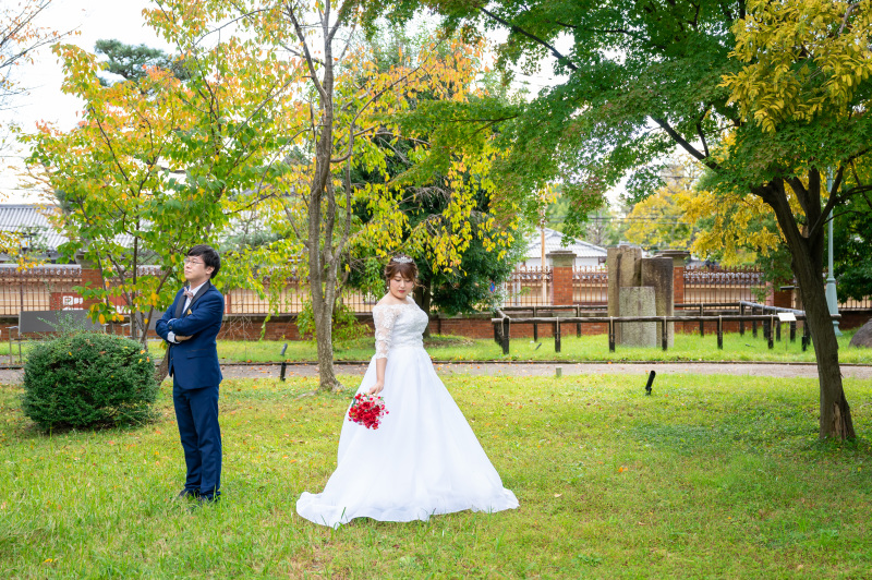 緑の中での撮影も!