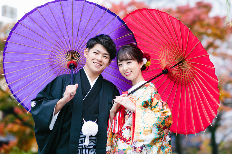 和傘ショット！