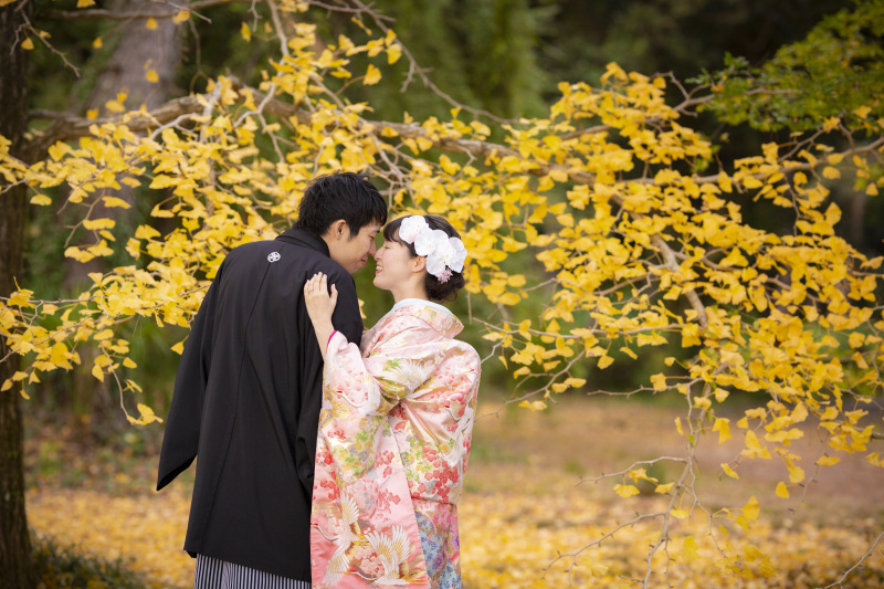 鼻と鼻を合わせて。