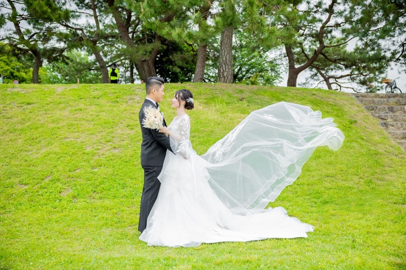 つづいて洋装撮影へ