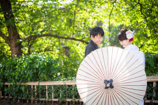 新緑の中で・・・