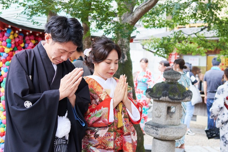 八坂庚申堂にて