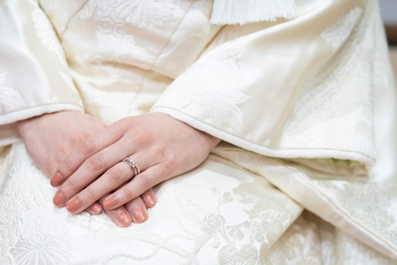 ピンクのネイル