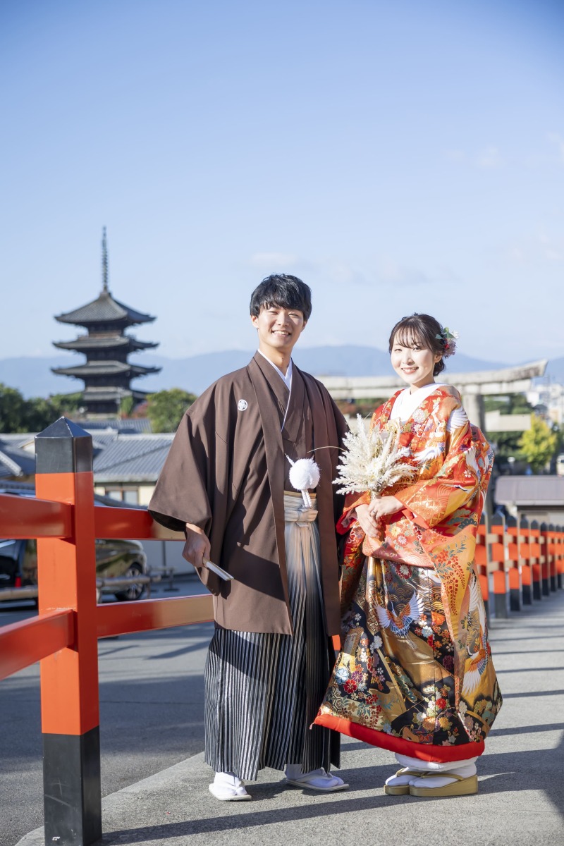 最初は八坂の塔へ！