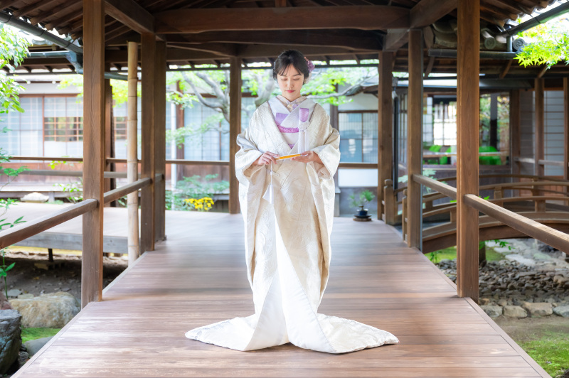 渡り廊下でのショット