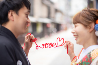 楽しく祇園で撮影、桜も満開