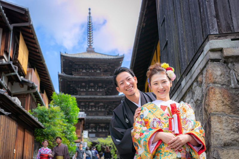 塔をばっくに！