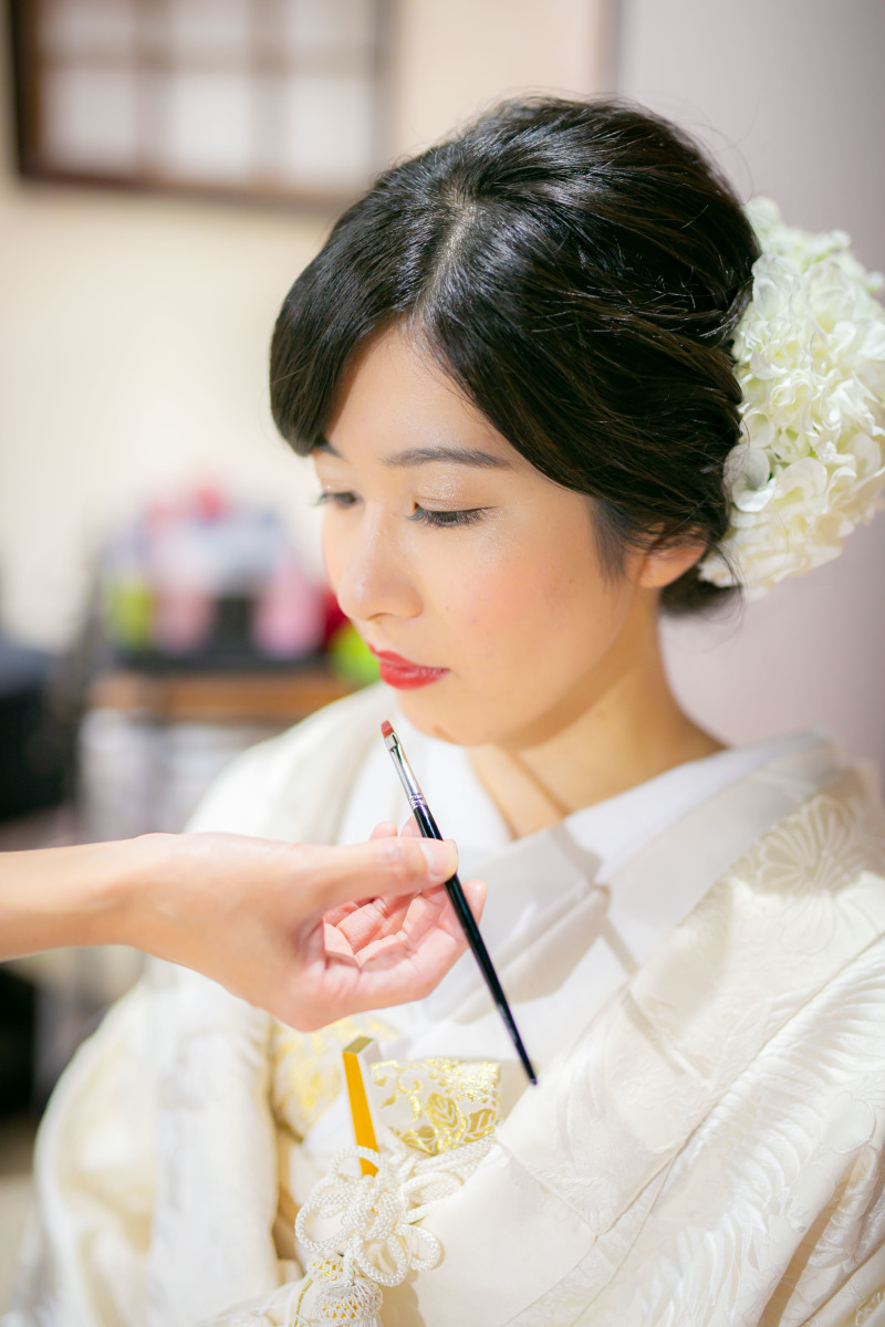 羽織替えして…