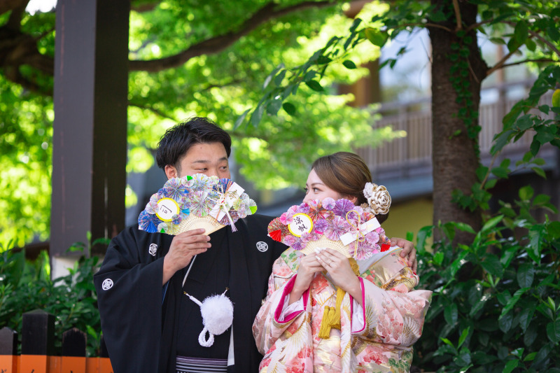 手作りのお扇子