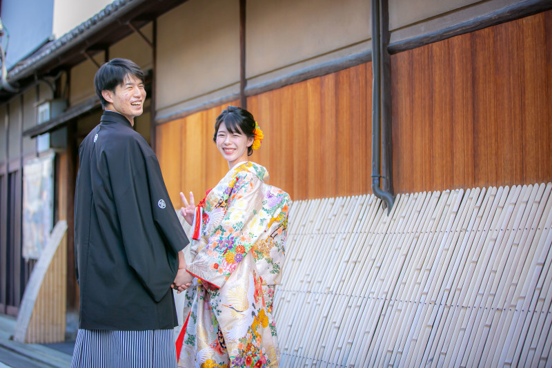 町屋前のお散歩風景