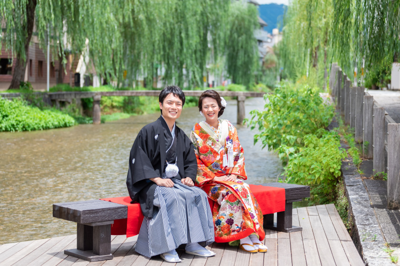 二人で座って…❤