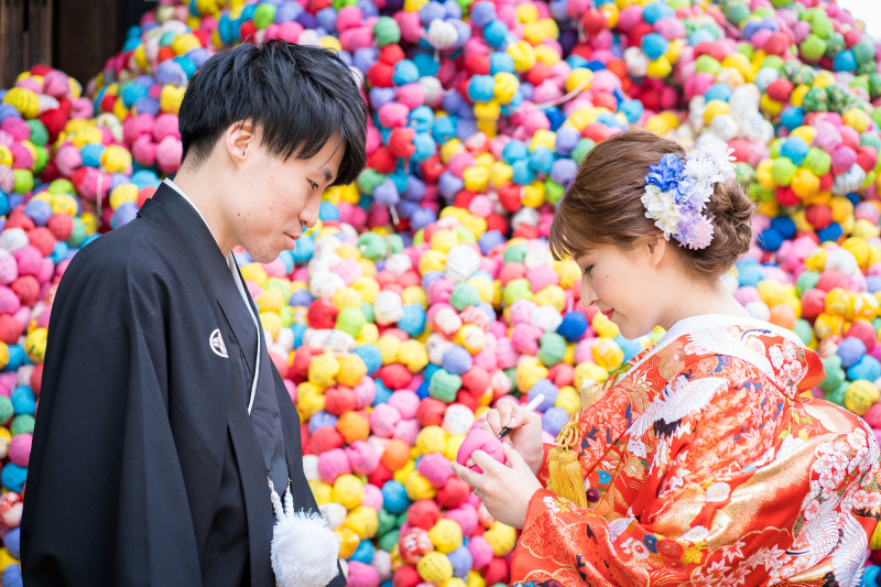 八坂庚申堂でくくり猿