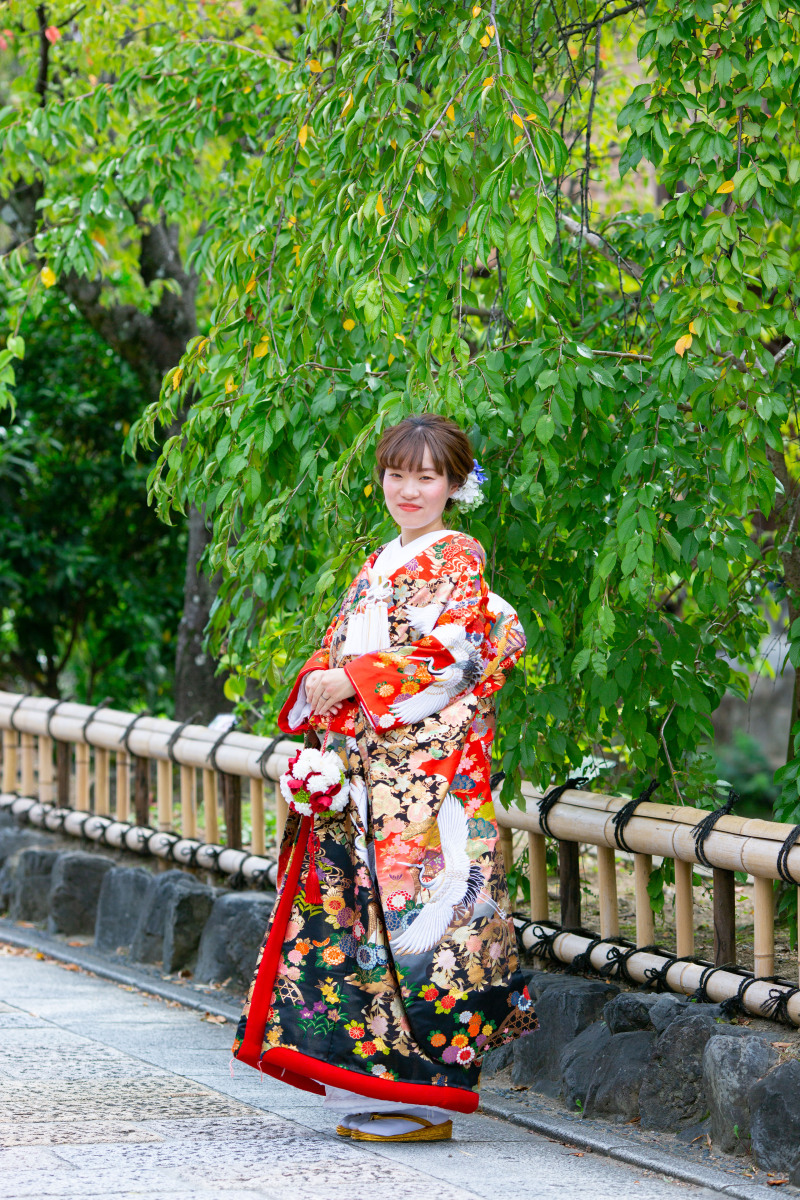 お美しい新婦様のソロショット