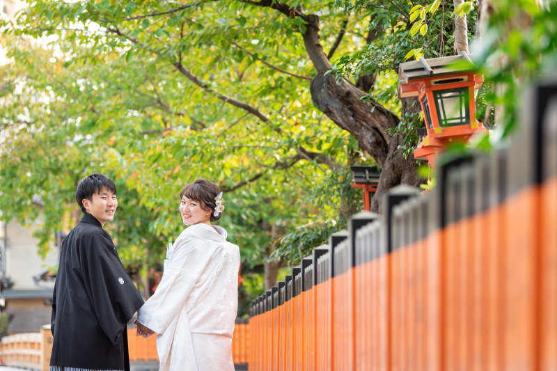 振り返ってニッコリ