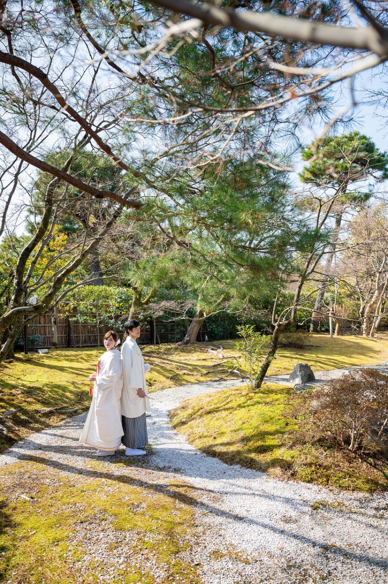 広いお庭を大きく使って