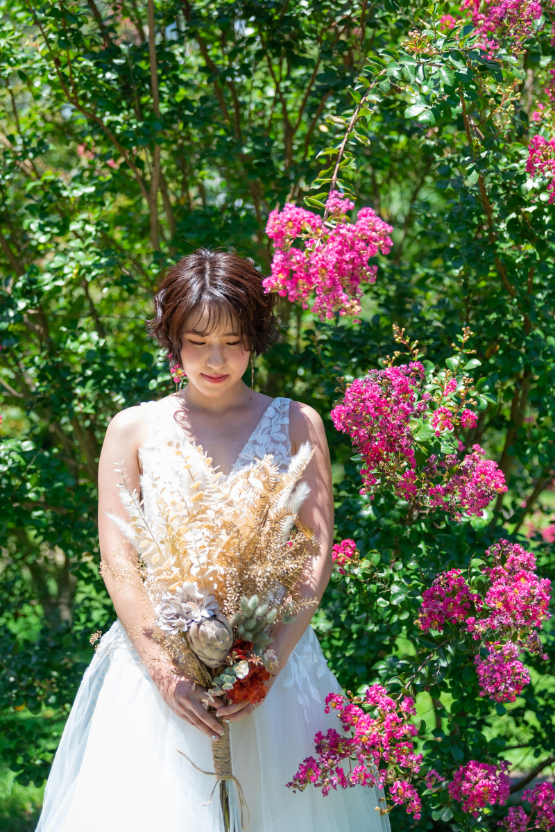 古都photoのレンタルブーケとともに♪
