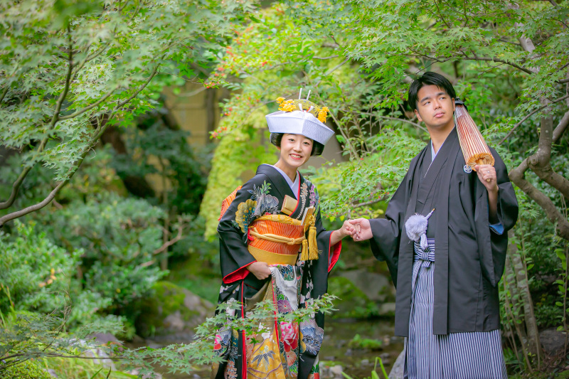 かつらと角隠しで