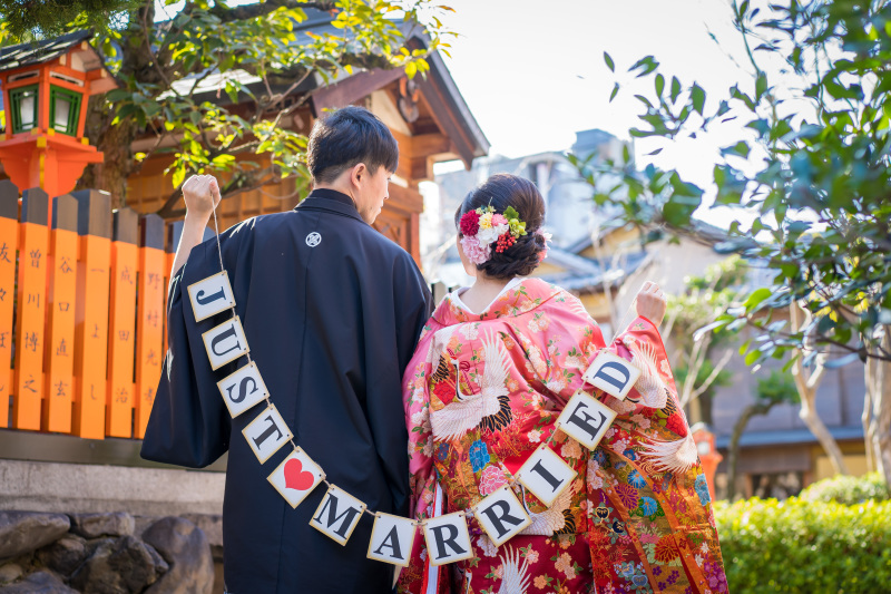 後ろでガーランド。