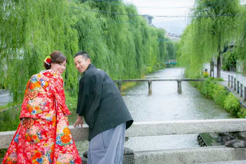 白川を沿いをお散歩