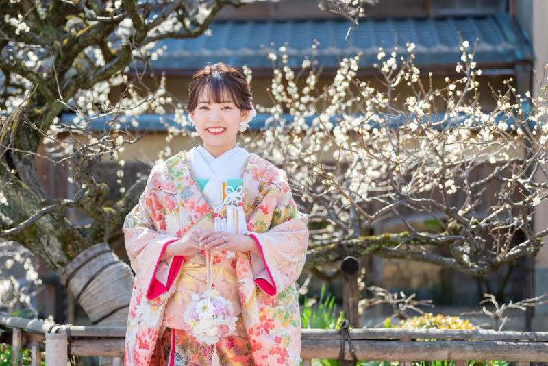 ピンクの色打掛♡