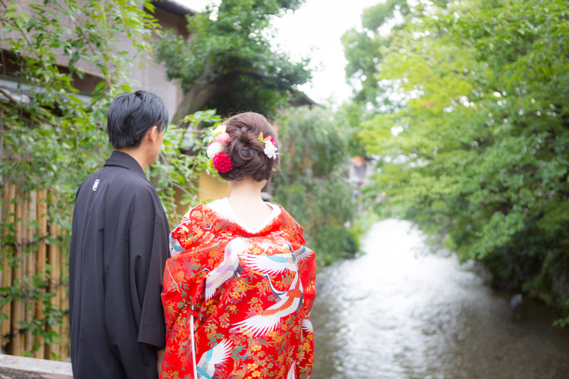 白川の流れも美し