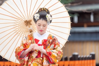 日本髪でしっとりと…