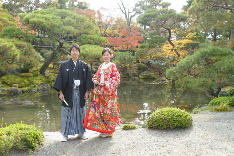 綺麗なお庭で。