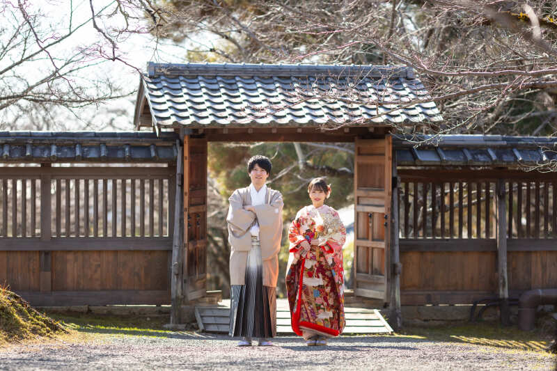 有料クラッチブーケを持ったショットも！