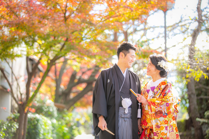 色打掛に羽織替え！