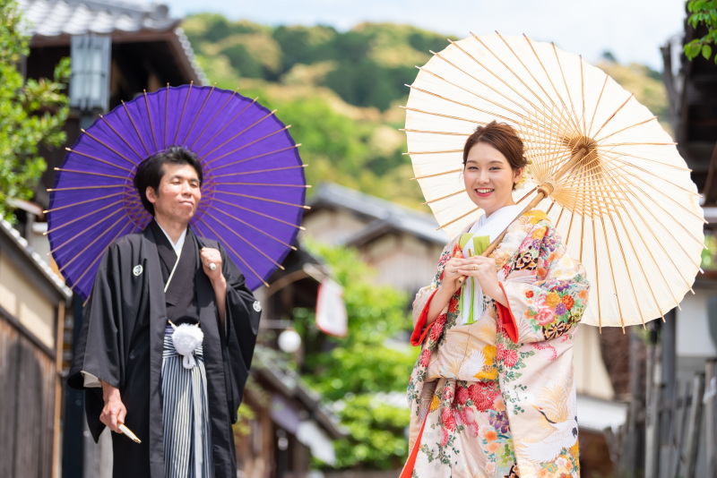 和傘がまぶしい!