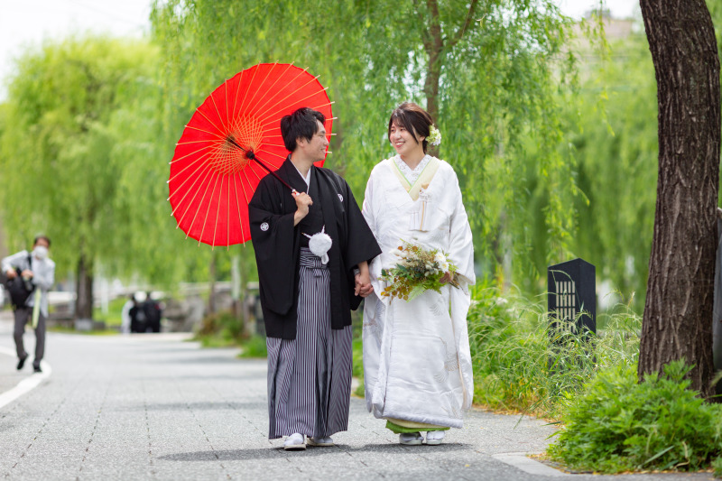 東山白川で白無垢☆