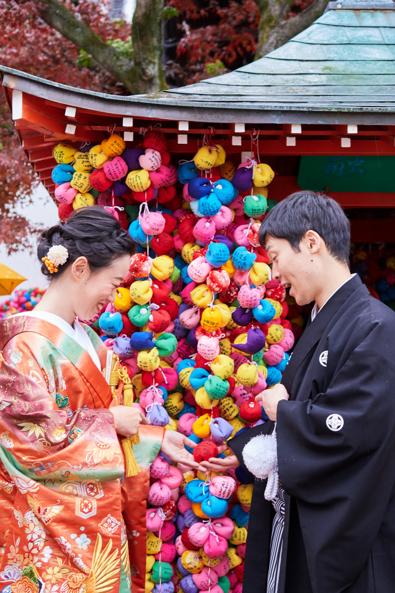 しっかり結んで。