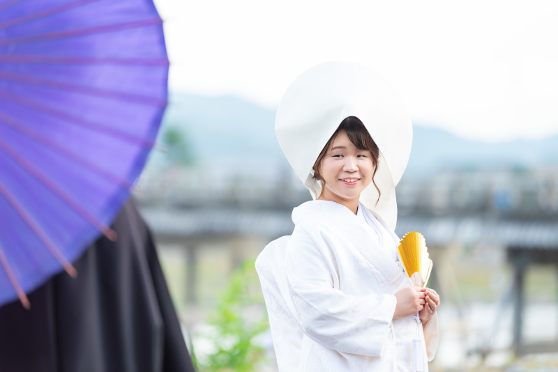 優しく微笑む新婦様。