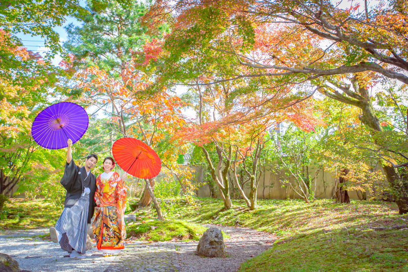 お庭でいぇーい(^^）