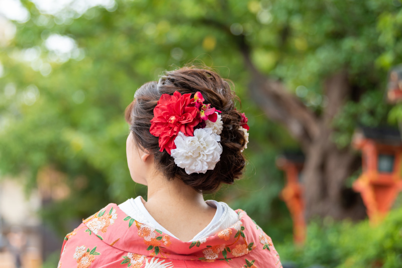 ピッタリの髪飾り❤