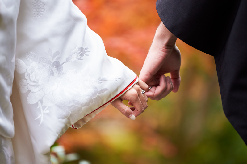 手つなぎショット。