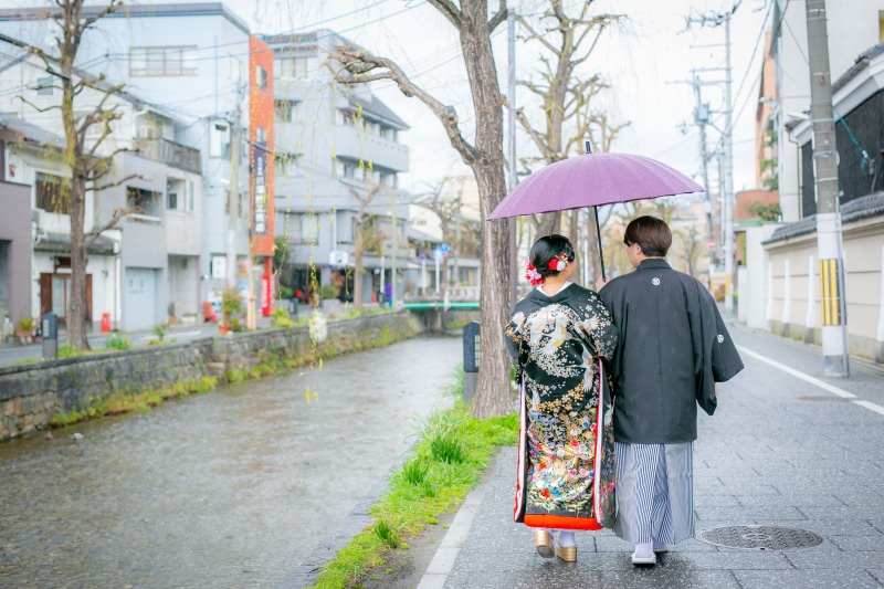 雨降りでもニコニコ♡