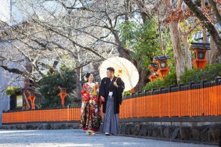 すいた祇園を二人占め