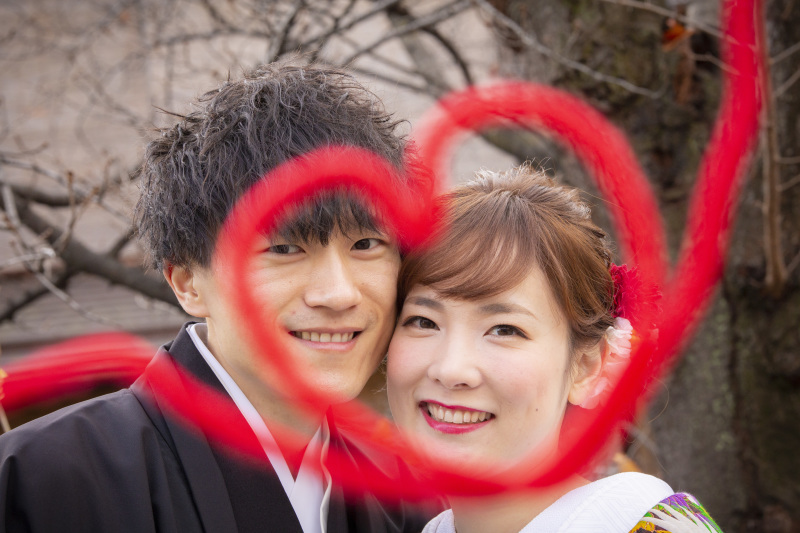 ハートの中に。