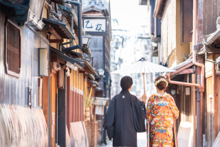 色打掛で祇園ロケ！！