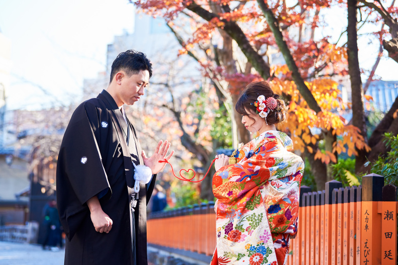 ハートの赤い糸。