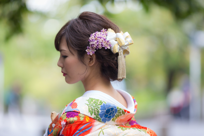 リボンの髪飾り