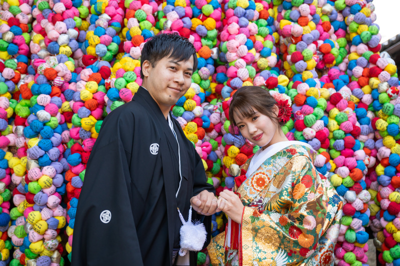 庚申堂での指切り