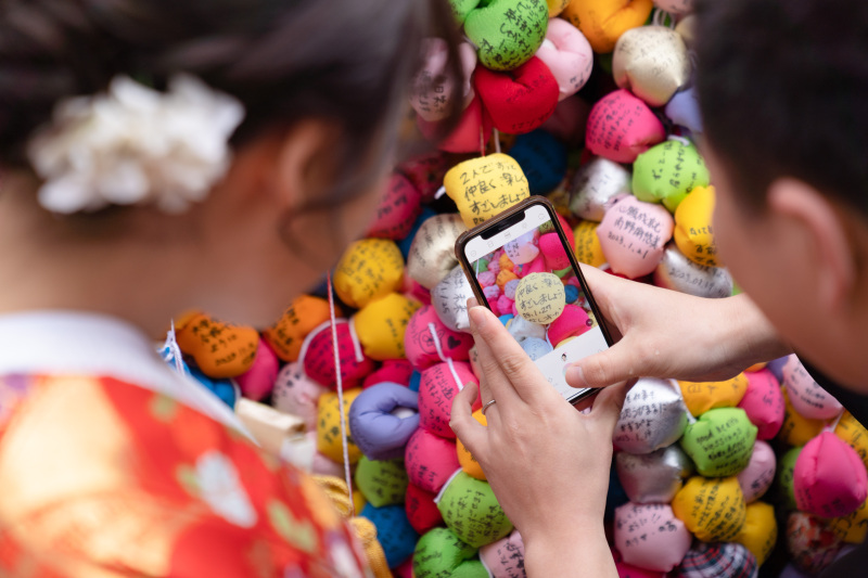 願い事は携帯で撮影