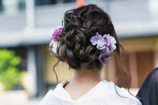 髪飾りと半衿❤