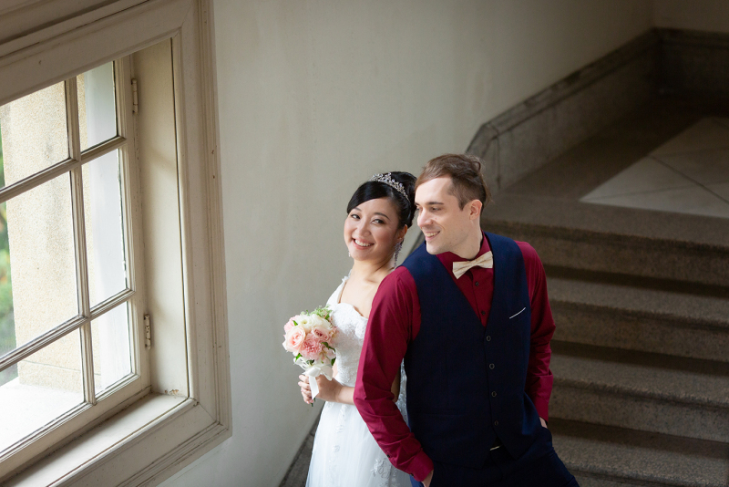 煉瓦造りの洋館で